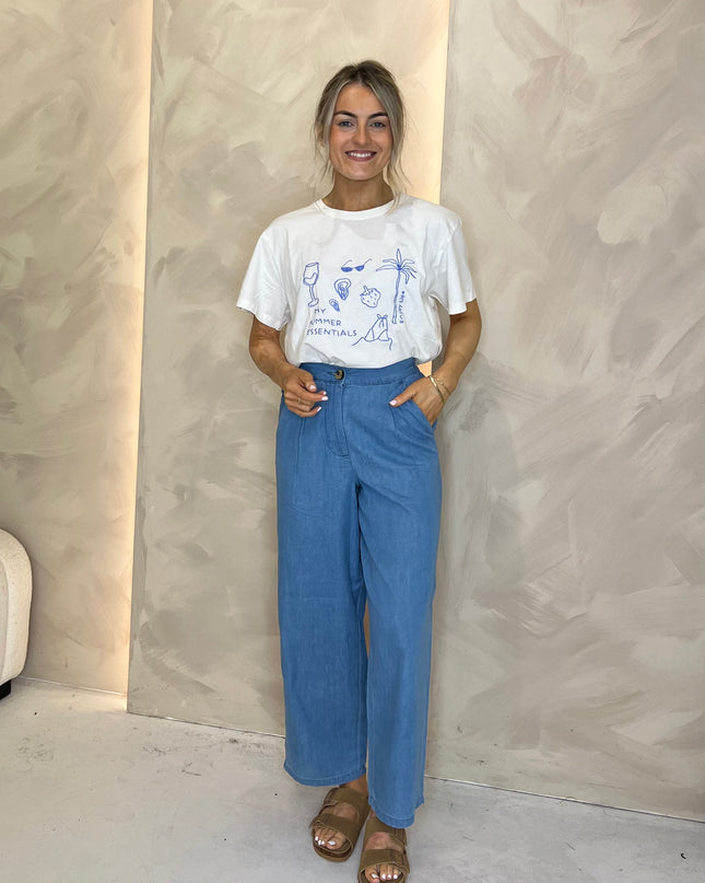Barcy Pants - Light Blue