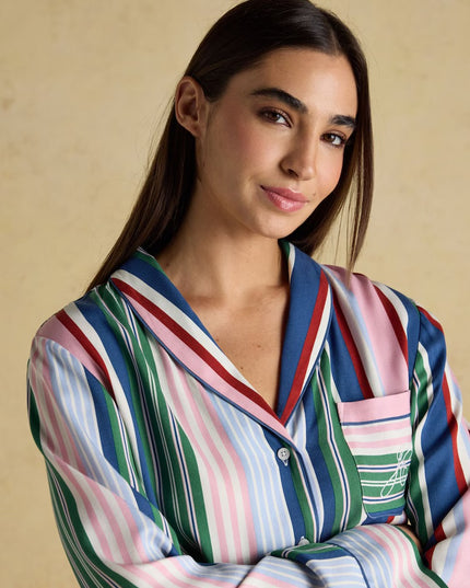 Alma Multi Stripe Woven Pyjama Set