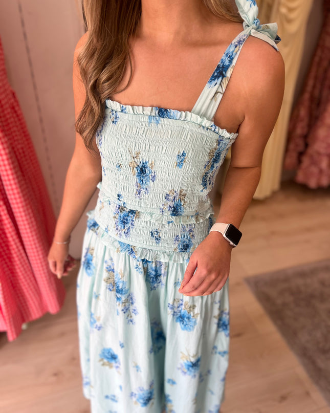Andrea Midi Dress - Blue