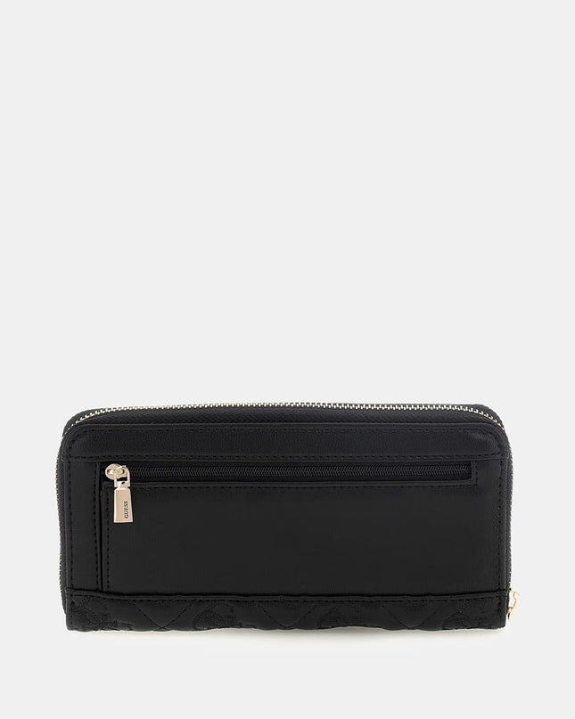 Guess Adelasia Large Zip Around Purse - Black
