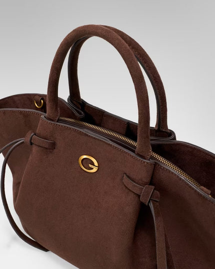 Guess Allegra Girlfriend Satchel - Espresso