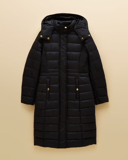 Joules Windborough Longline Padded Coat with Hood - Navy