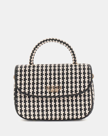 Mirema Woven Mini Handbag - Black Multi