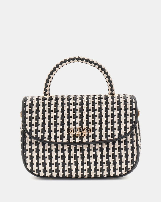 Mirema Woven Mini Handbag - Black Multi