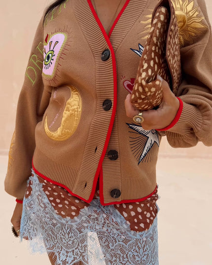 Camel Mystical Cardigan