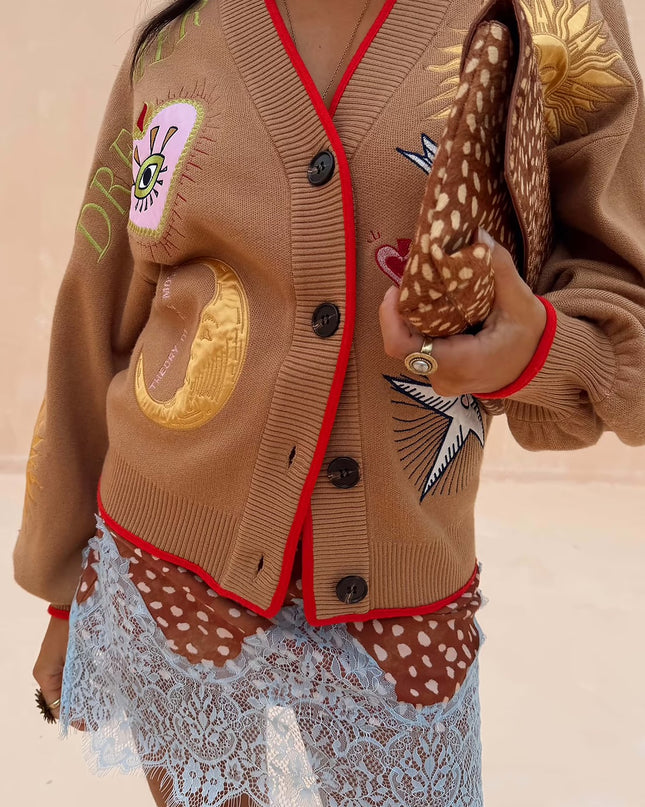 Camel Mystical Cardigan