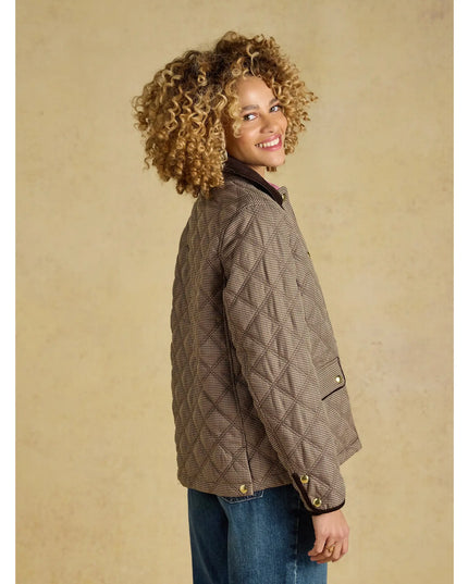 Joules Harrogate Showerproof Quilted Jacket - Check
