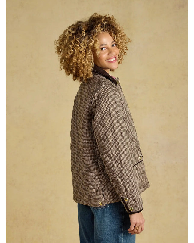 Joules Harrogate Showerproof Quilted Jacket - Check