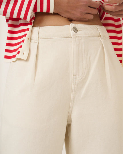 Peckham Barrel Leg Jeans - Cream