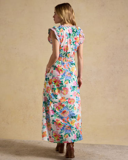 Samantha Floral Maxi Dress - Multi/White