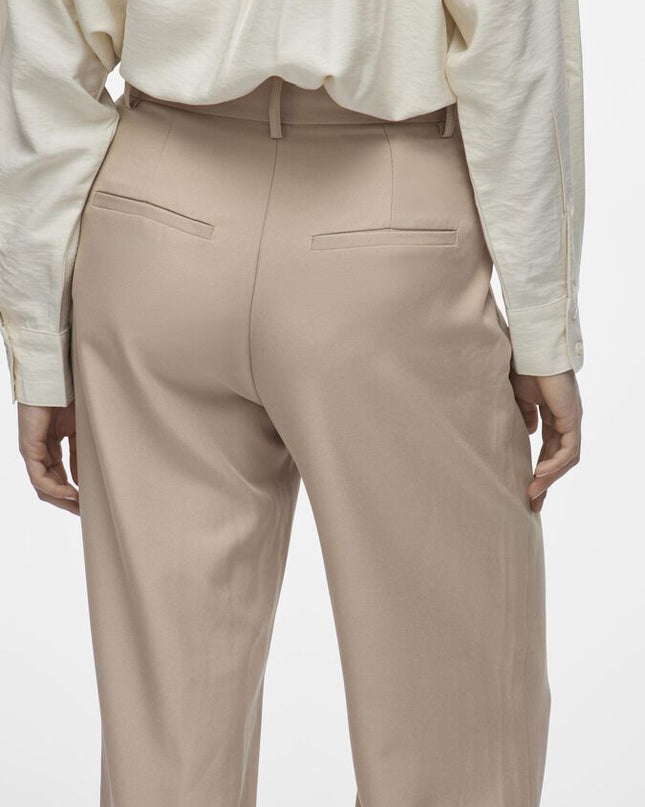 Aya Wide Leg Trouser - Tan