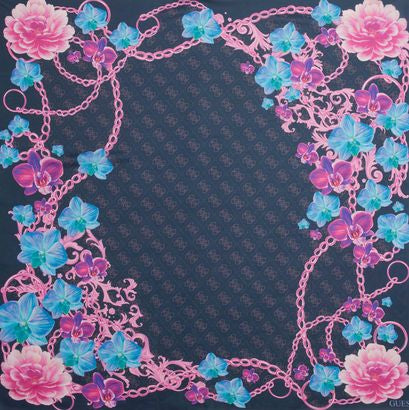 Guess Print Foulard - Navy Multi
