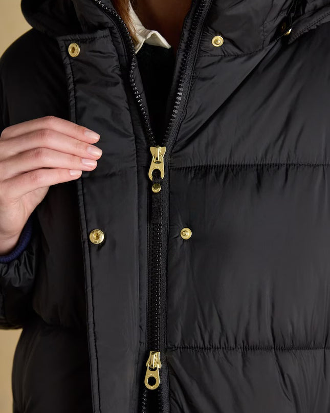 Pitchside Longline Showerproof Padded Coat - Black