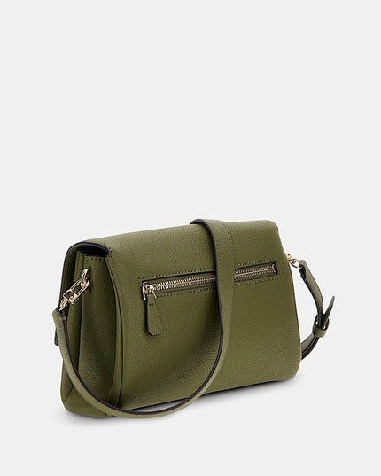 Guess Gregoria Flap Crossbody - Olive Green
