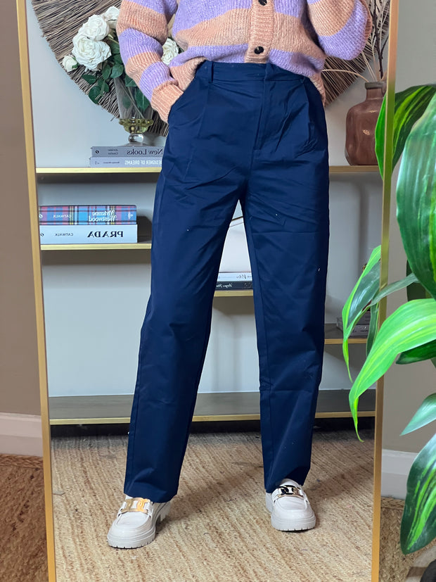 Paolina Trousers - Navy Blue