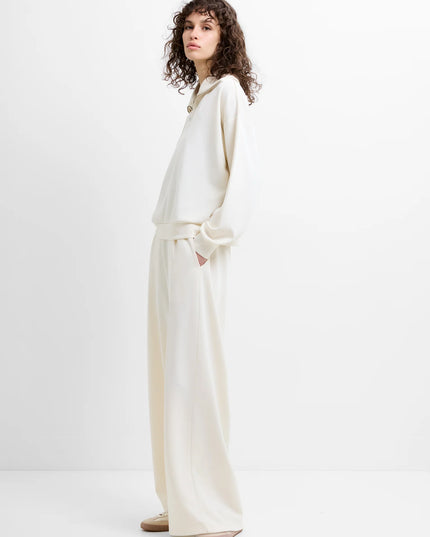 French Connection Wren Half Zip Sweater - Porcelain Cream