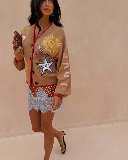 Camel Mystical Cardigan