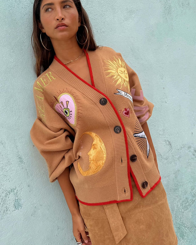 Camel Mystical Cardigan
