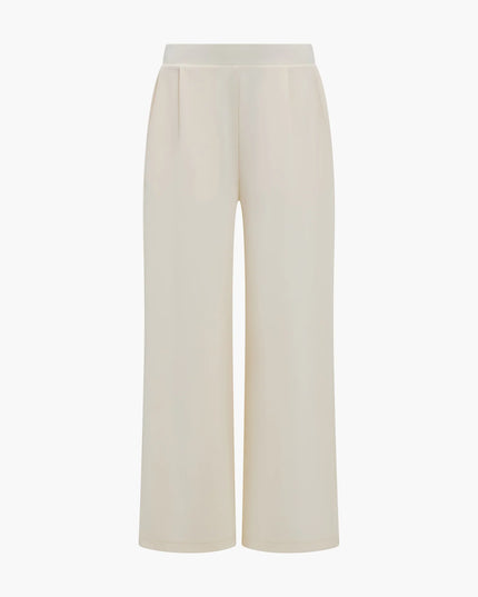 French Connection Wren Wide Leg Trousers - Porcelain Cream
