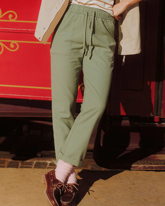 Relaxed Chino Tapered Trousers - Khaki