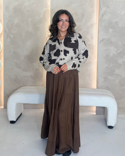 Maxi Gypsy Skirt - Brown