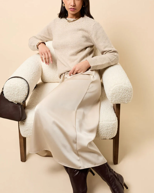 Dahlia Embellished Jumper - Knit