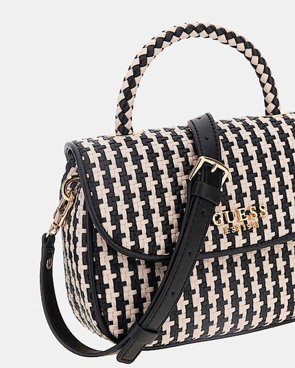 Mirema Woven Mini Handbag - Black Multi