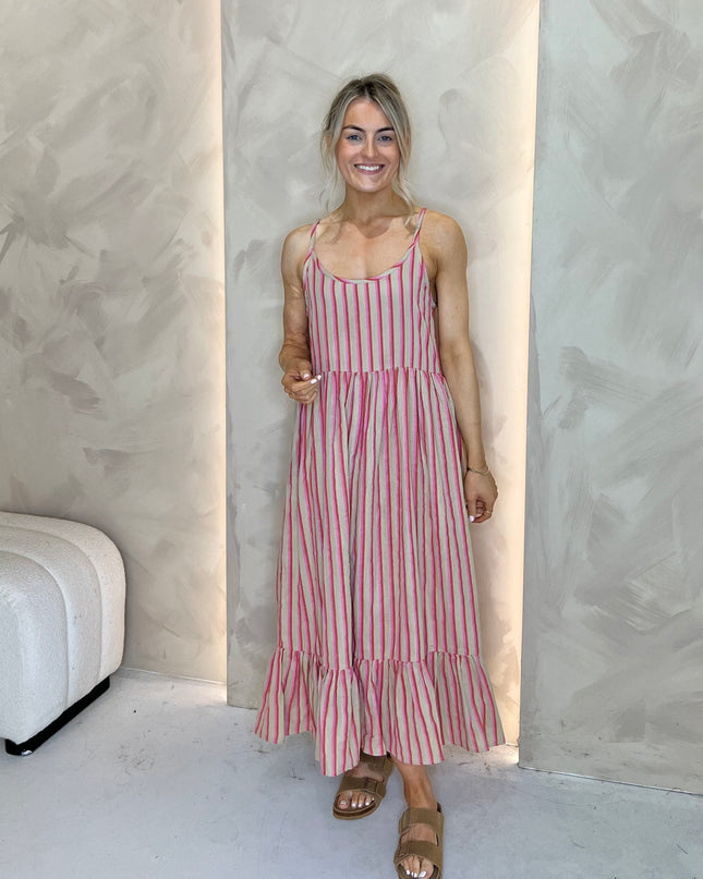 Foxa Midi Dress - Stripe