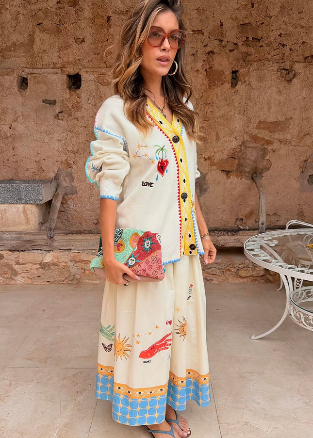 Cream Celestial Martha Cardigan