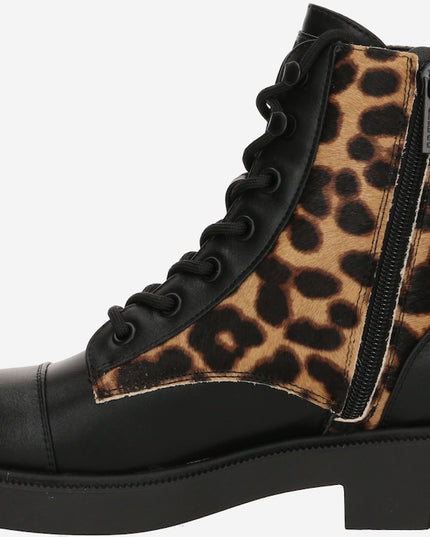 Guess Fynny Boot - Black/Leopard