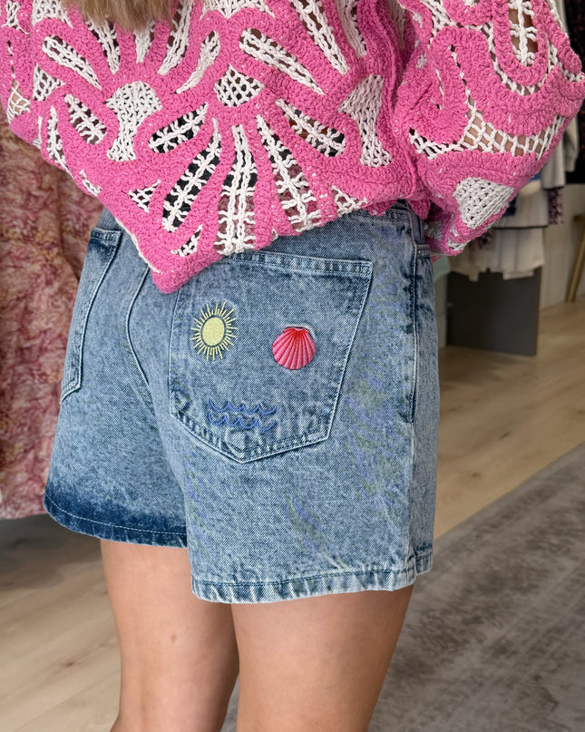 Laveny Short - Washed Blue