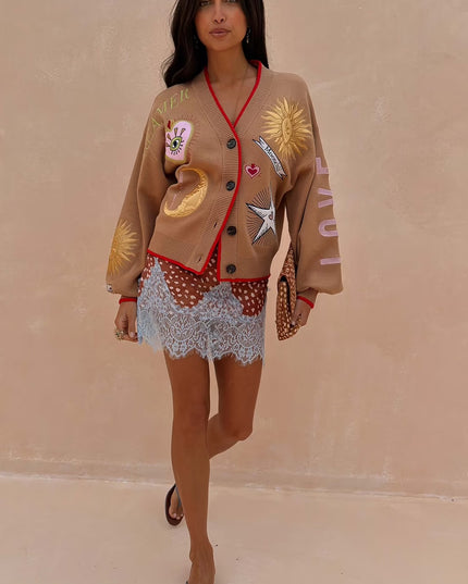 Camel Mystical Cardigan