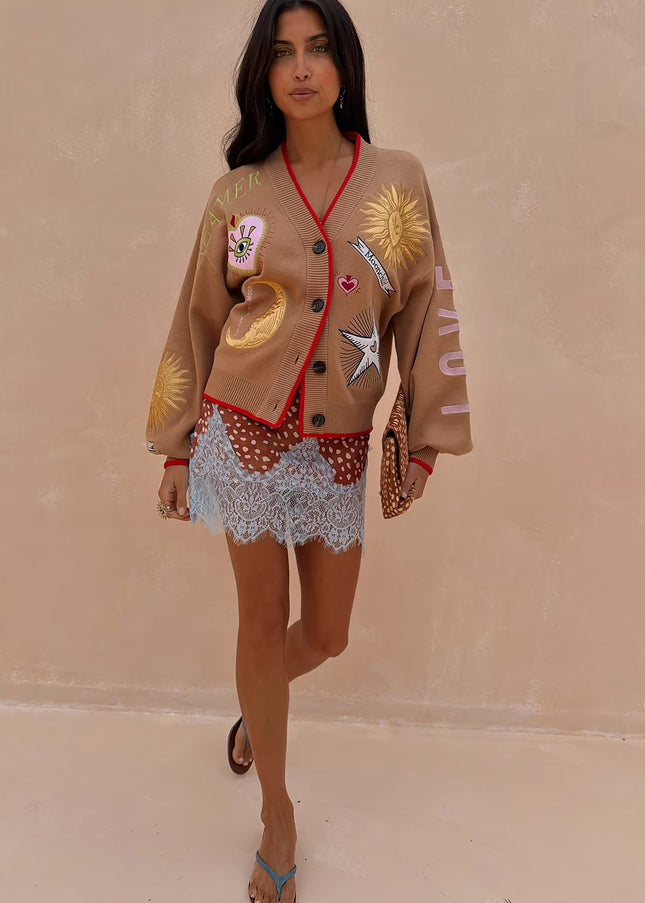 Camel Mystical Cardigan