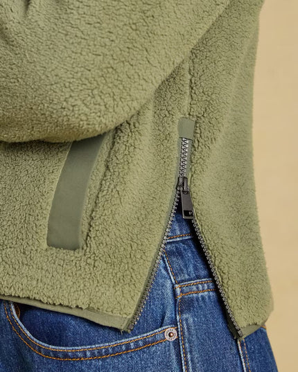 Joules Tilly Quarter Zip Fleece - Olive