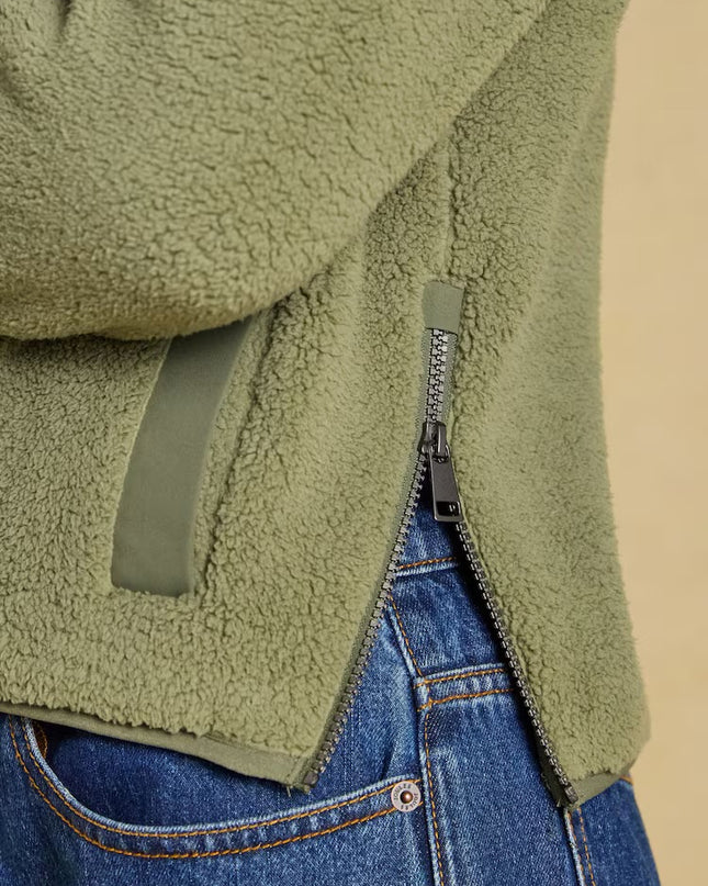 Joules Tilly Quarter Zip Fleece - Olive