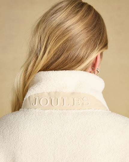 Joules Tilly Quarter Zip Fleece - Cream