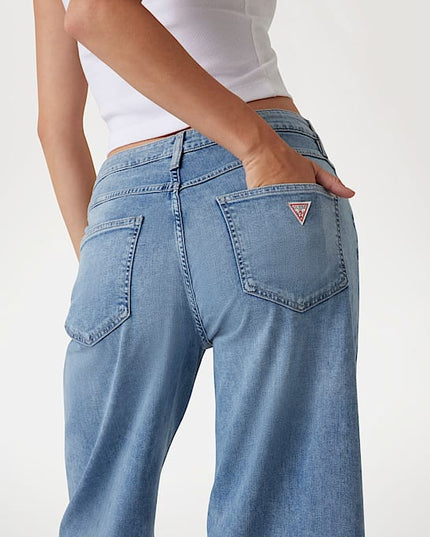 Guess Bellflower Wide Leg Jeans - Light Blue