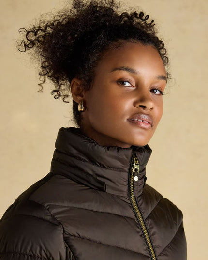 Pembury Longline Padded Coat - Chocolate