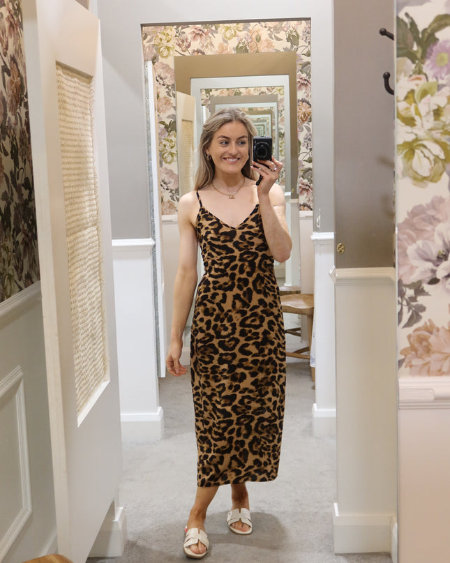 Leopard Slip Dress
