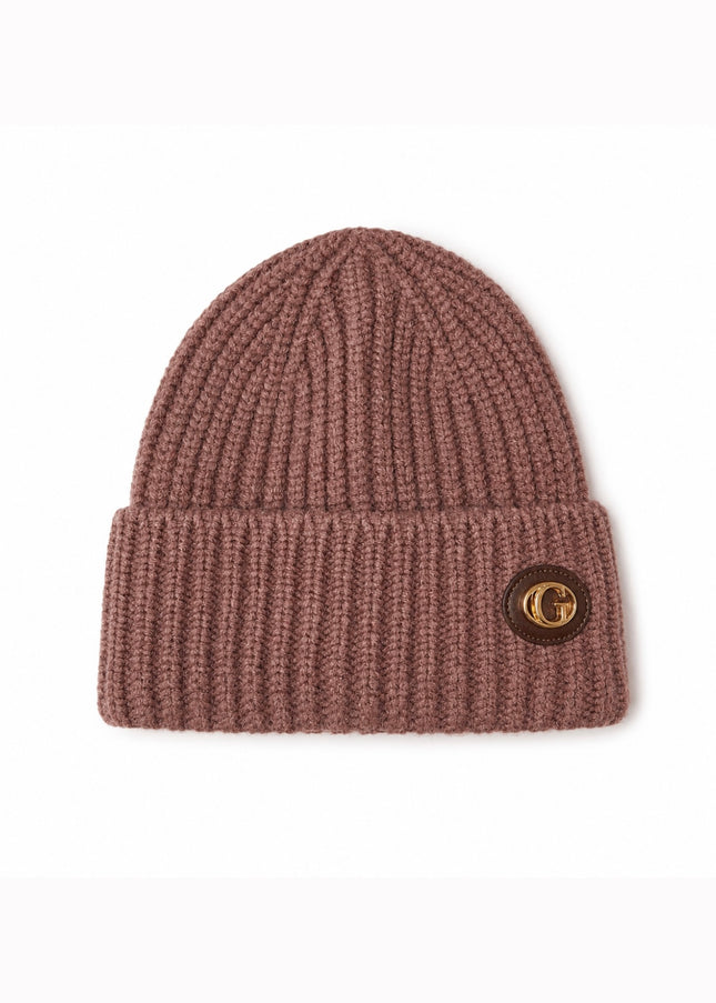 Guess Knitted Beanie - Chocolate