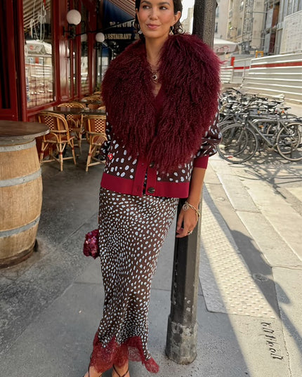 Chocolate Deer Midi Maeva Skirt