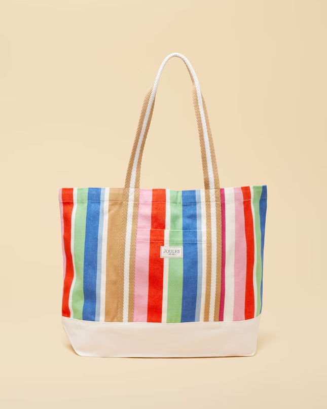 Promenade Canvas Tote Bag - Multi Stripe