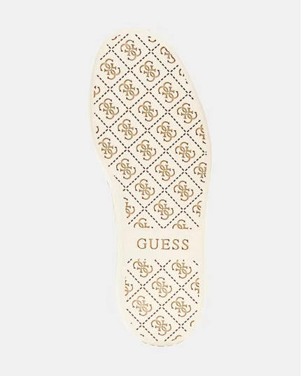 Guess Nolinas Leather-Blend Sneaker -Beige