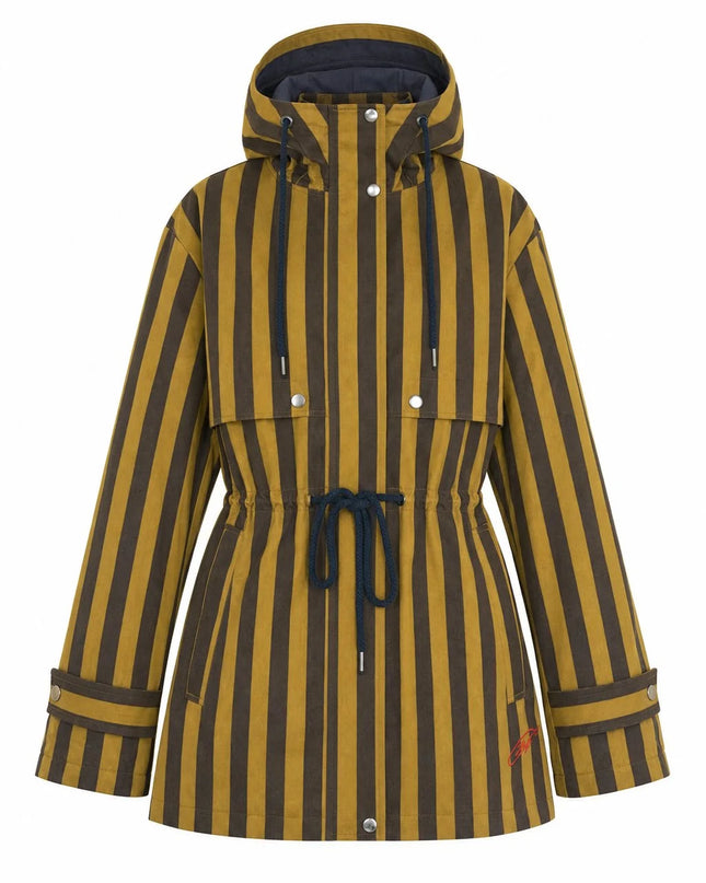 Catbells Cinched Jacket - Olive Stripe