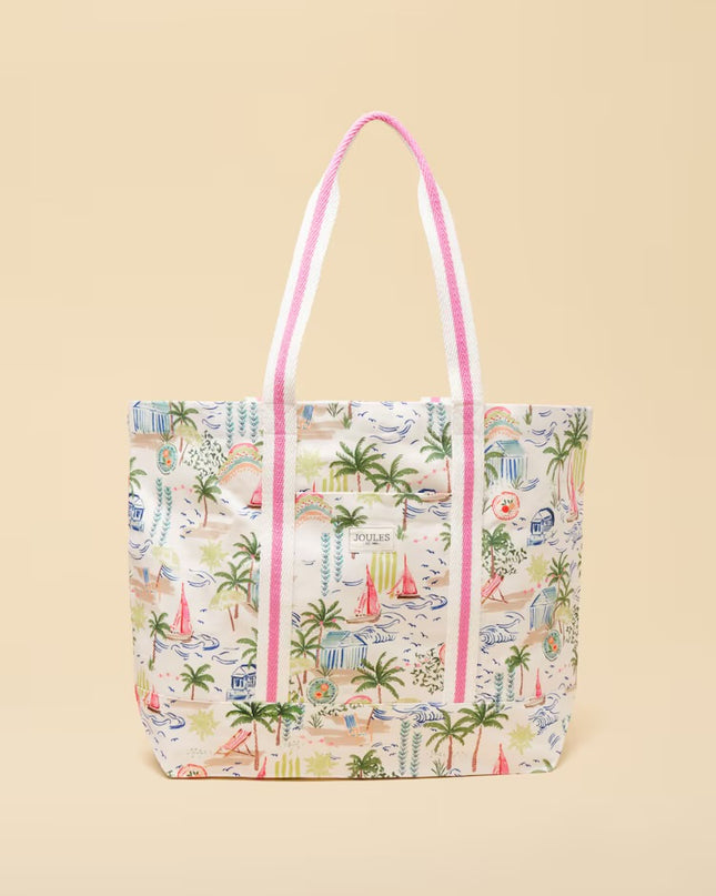 Promenade Canvas Tote Bag - Palm Print