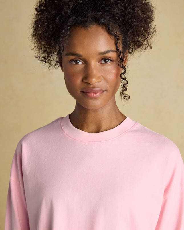 Lyla Party Dogs Jersey Cotton Pyjama Set - Pink & Cream