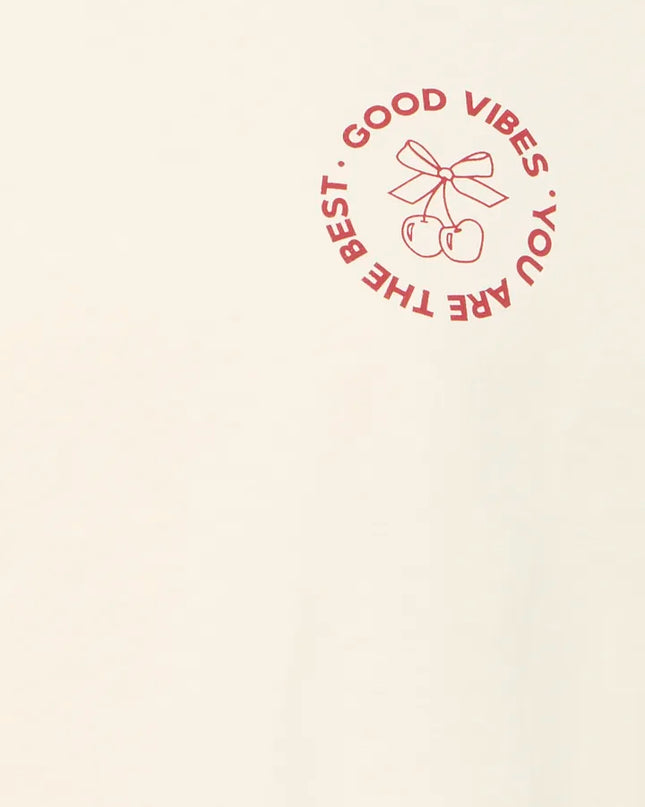 Nabino Graphic T-Shirt - Birch/Red Dahlia