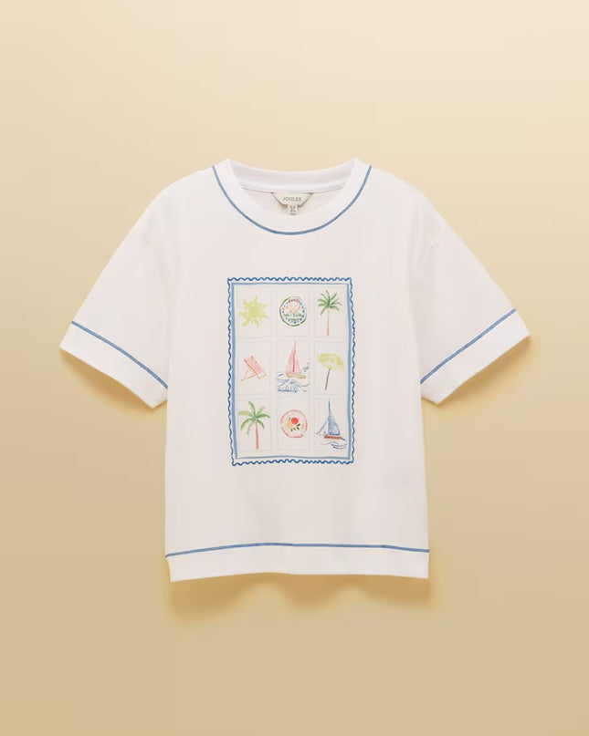 Postcard Graphic Tee - White