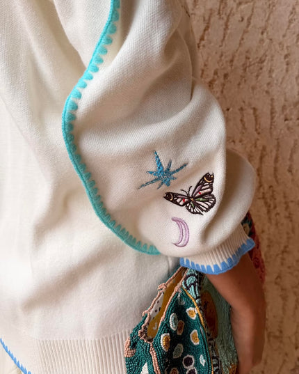Cream Celestial Martha Cardigan