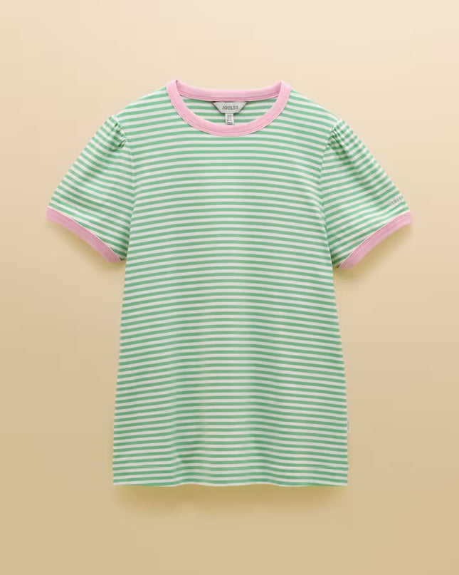 Erin Stripe Jersey T-Shirt - Green